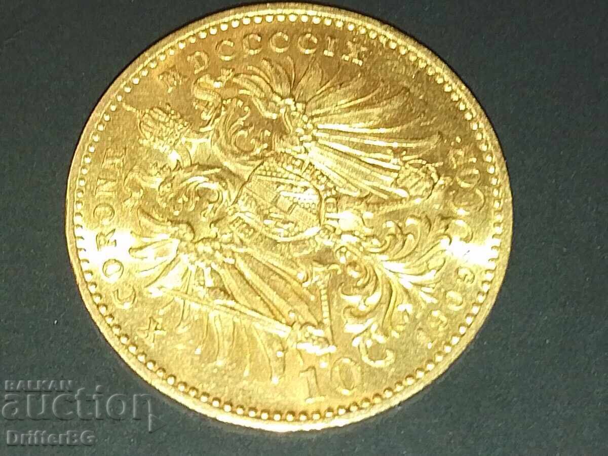 Licitație 10 coroane Austria, 1909 Licitație 10 coroane Austria, 1909