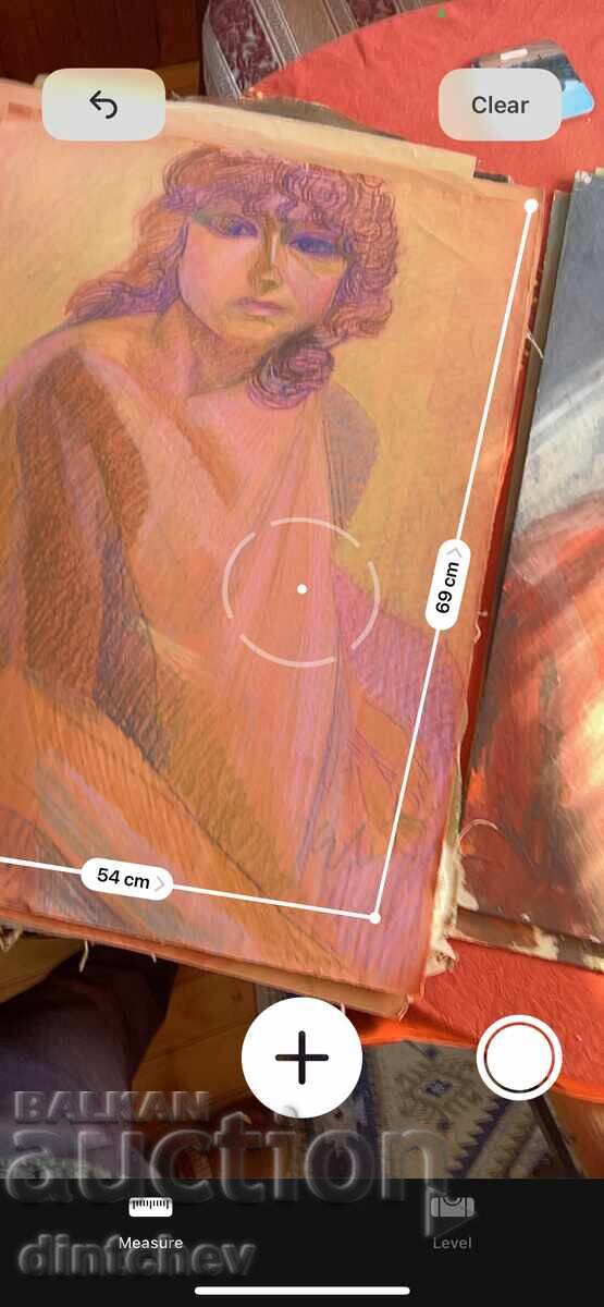 Елка Найденова - Портрет, пастел с цена € 10.00 | 19.56 лв.