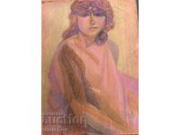 Елка Найденова - Портрет, пастел