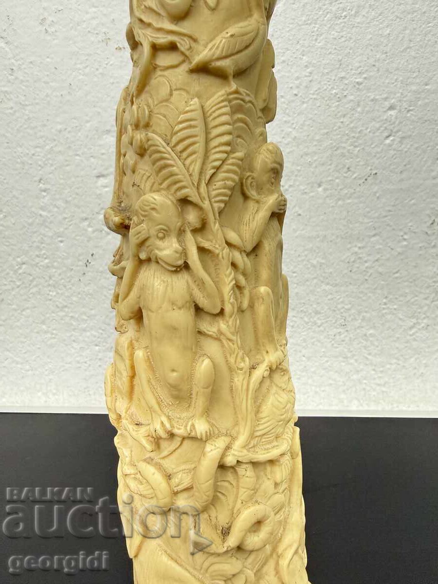 Decorative engraved tusk "Tree of Life" №7791 with price € 50.00 | 97.79 BGN