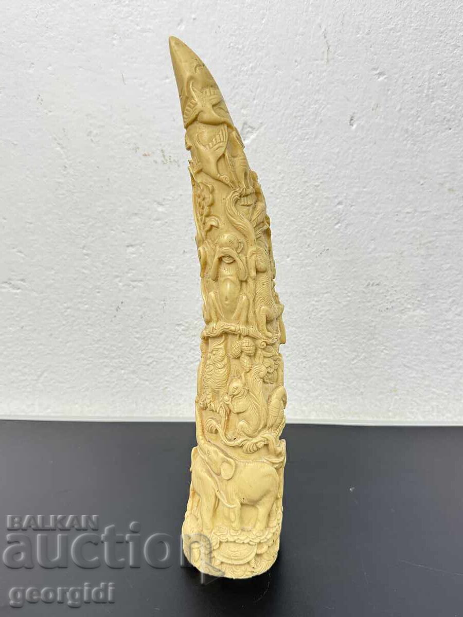 Decorative engraved tusk "Tree of Life" №7791 - 7