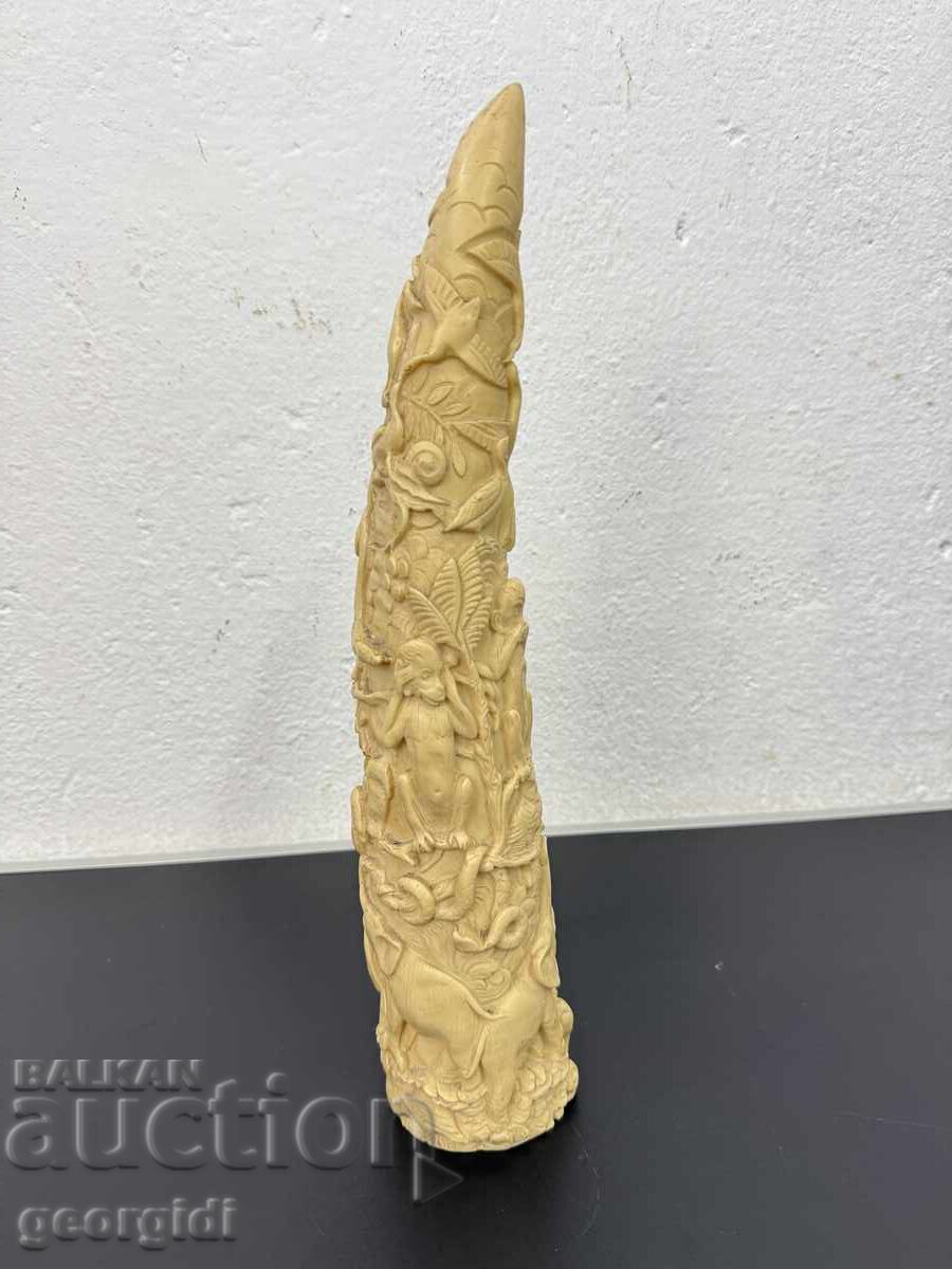 Decorative engraved tusk "Tree of Life" №7791