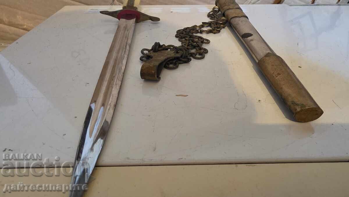 Sabie veche de cursant cu teacă - 7