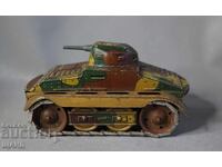 1935 Стара Немска Метална Механична Играчка танк Arnold