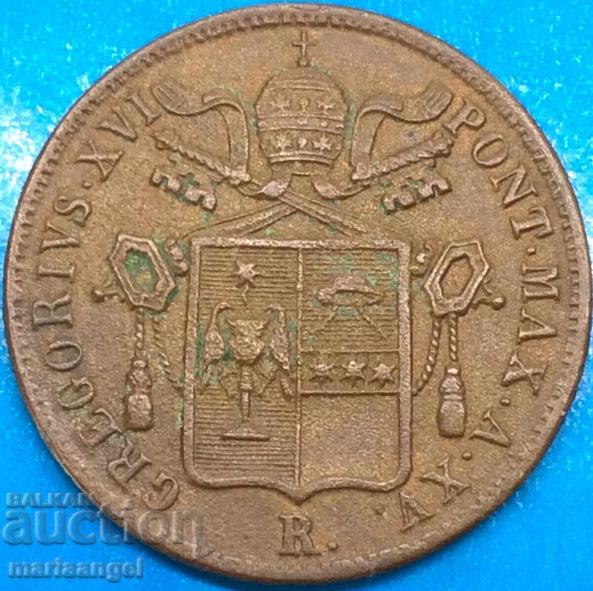 Vatican 1 bayoko 1845 Grigore al XVI-lea 30 mm bronz cu preț € 19.00 | 37.16 BGN