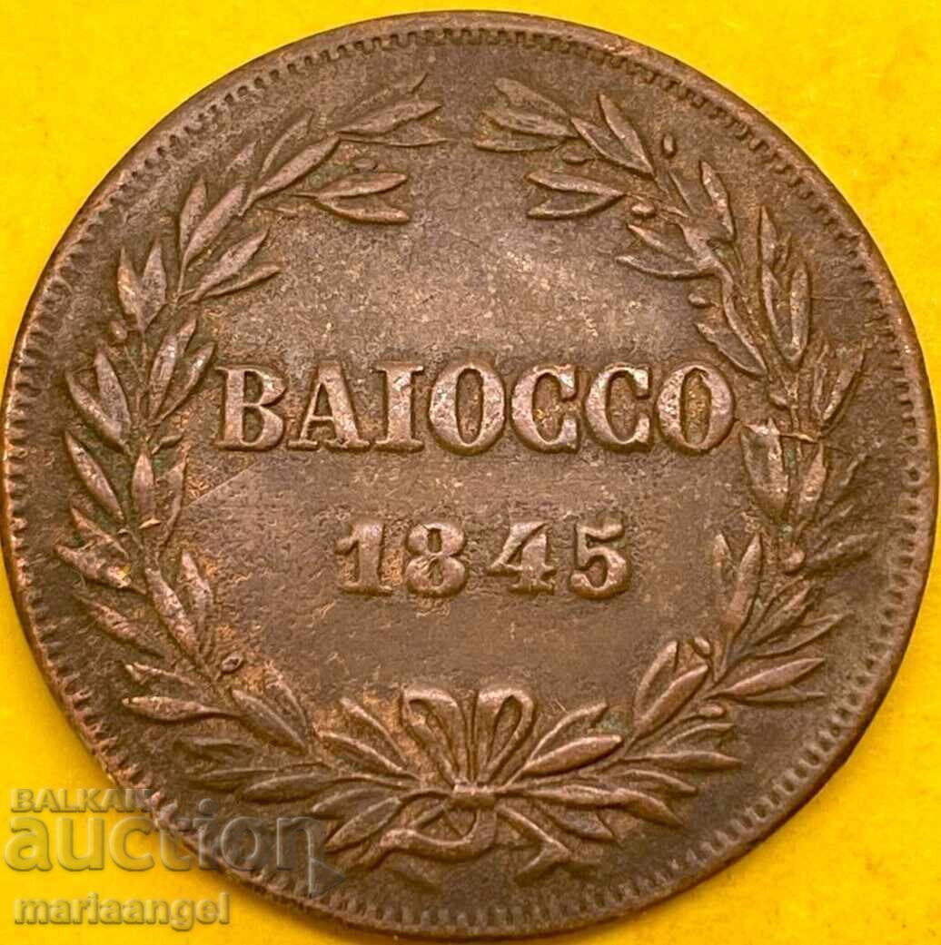 Livrarea Vatican 1 bayoko 1845 Grigore al XVI-lea 30 mm bronz