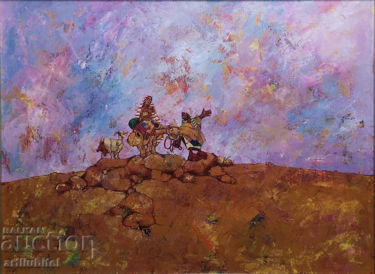 Gancho Karabajakov /1951-2021/ - large painting, 65x85 cm Gancho Karabajakov /1951-2021/ - large painting, 65x85 cm