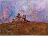 Gancho Karabadzhakov /1951-2021/ - μεγάλος πίνακας, 65x85 εκ