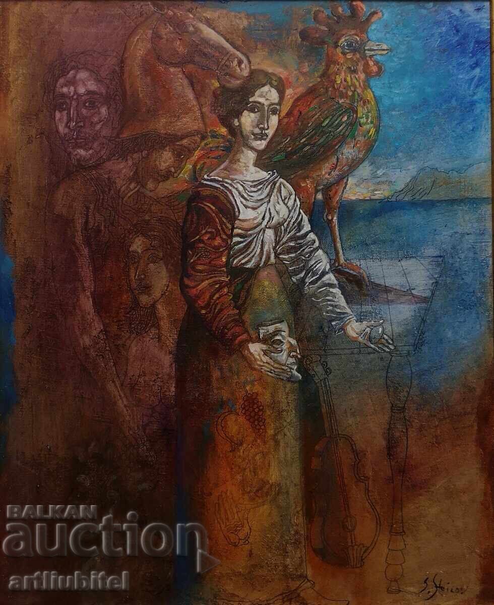 Prof. Stoimen Stoilov - painting - 66 x 57 cm. + gift with price € 4350.00 | 8507.86 BGN