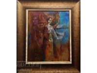 Prof. Stoimen Stoilov - painting - 66 x 57 cm. + gift