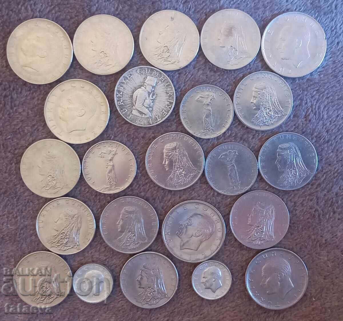 Lot Turkey, Turkish old coins - 7