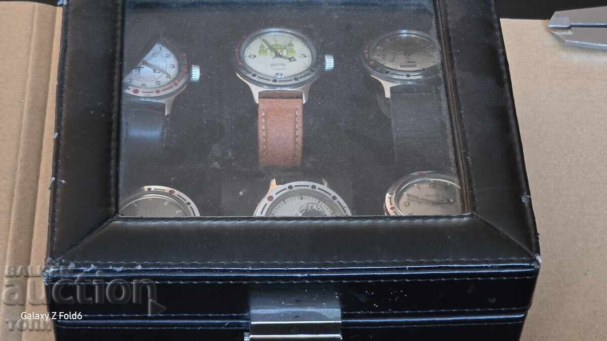 LOT 6 BUCĂȚI VOSTOK KOMANDIRSKIE RAR CU CUTIE - 7 LOT 6 BUCĂȚI VOSTOK KOMANDIRSKIE RAR CU CUTIE - 7