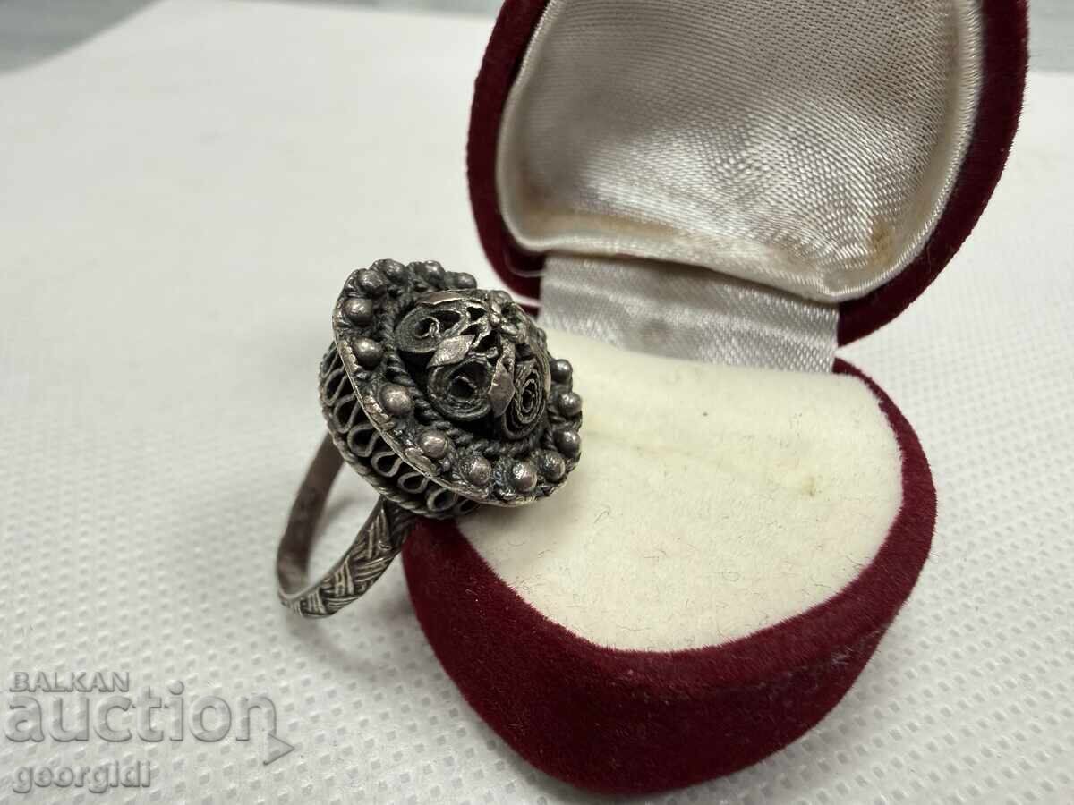 Bolyarski / Filigree Silver Ring. No. 7796 with price € 65.00 | 127.13 BGN Bolyarski / Filigree Silver Ring. No. 7796 with price € 65.00 | 127.13 BGN