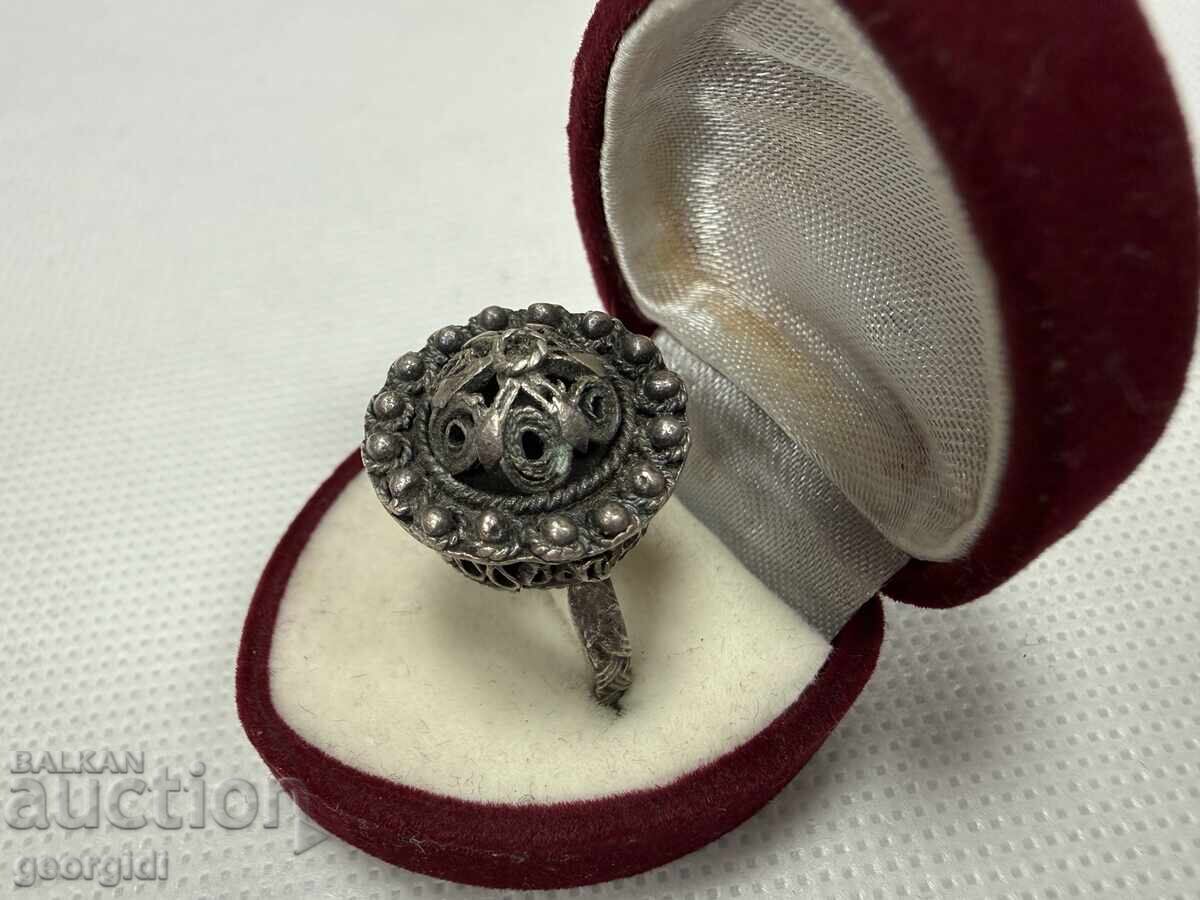 Bolyarski / Filigree Silver Ring. No. 7796 - 6 Bolyarski / Filigree Silver Ring. No. 7796 - 6