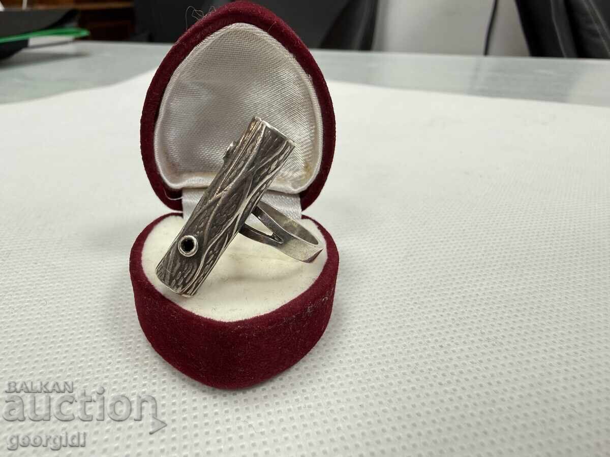 Μοντέρνο ασημένιο δαχτυλίδι - κλαδί δέντρου. №7797 με τιμή € 35.00 | 68.45 BGN