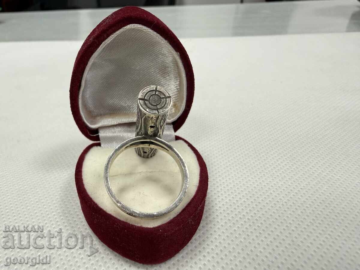 Μοντέρνο ασημένιο δαχτυλίδι - κλαδί δέντρου. №7797 - 6