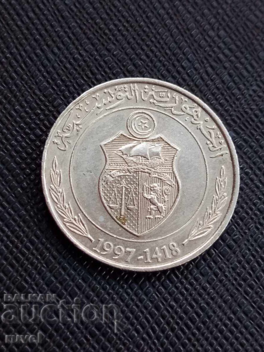 Tunis 1 dinar 1997 cu preț € 0.85 | 1.66 BGN