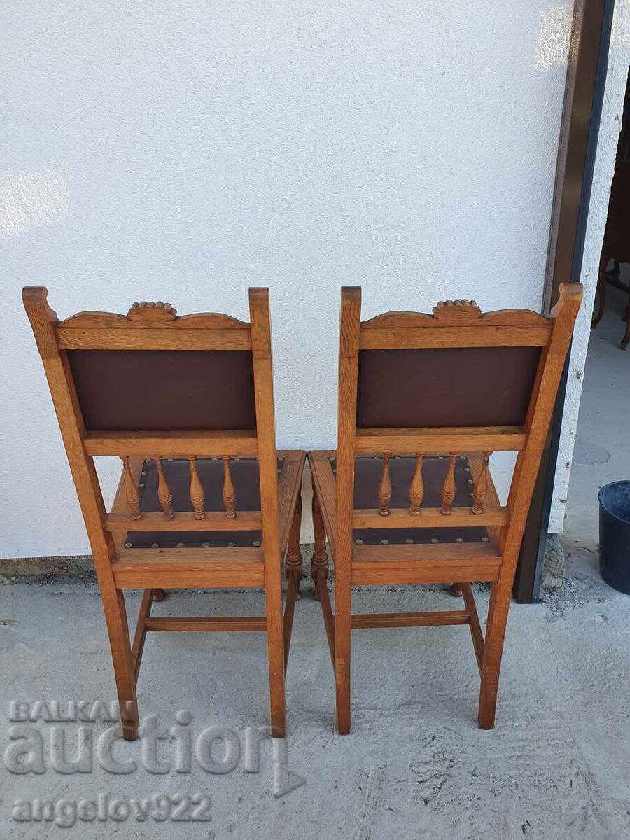 Beautiful vintage wooden chairs, solid wood!!! - 5