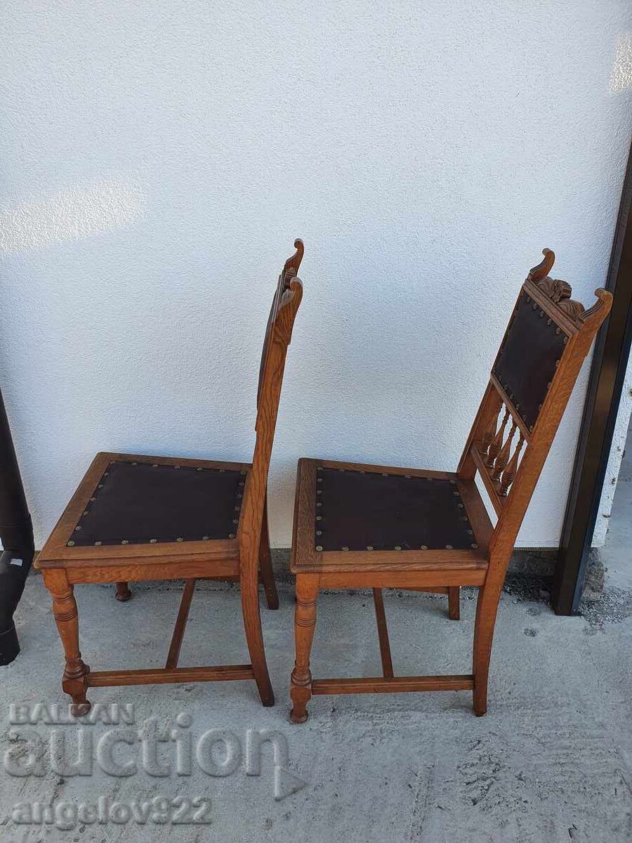 Beautiful vintage wooden chairs, solid wood!!! - 6