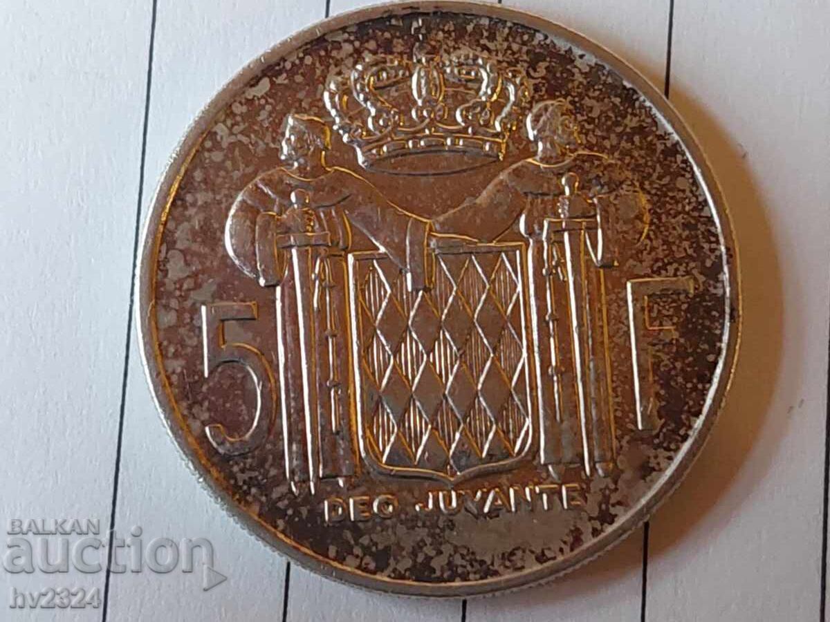 Monaco 5 Francs, 1966