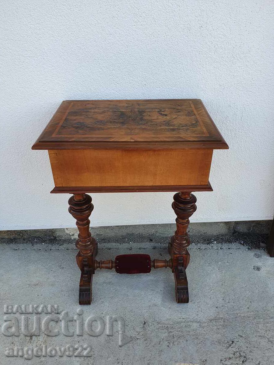 Αντίκα ξύλινο τραπέζι ραπτικής μασίφ!!! - 5