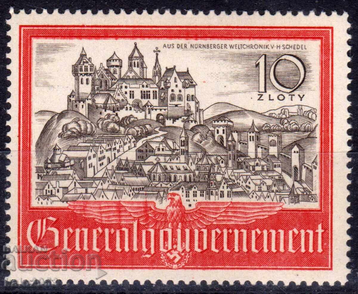 Germania - Al Doilea Război Mondial - aprox. Polonia - Castele Medievale, MNH Germania - Al Doilea Război Mondial - aprox. Polonia - Castele Medievale, MNH