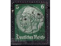 Germania Reich - 1934 - doliu Paul von Hindenburg, ștampilă