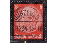 Germania Reich - 1934 - doliu Paul von Hindenburg, ștampilă