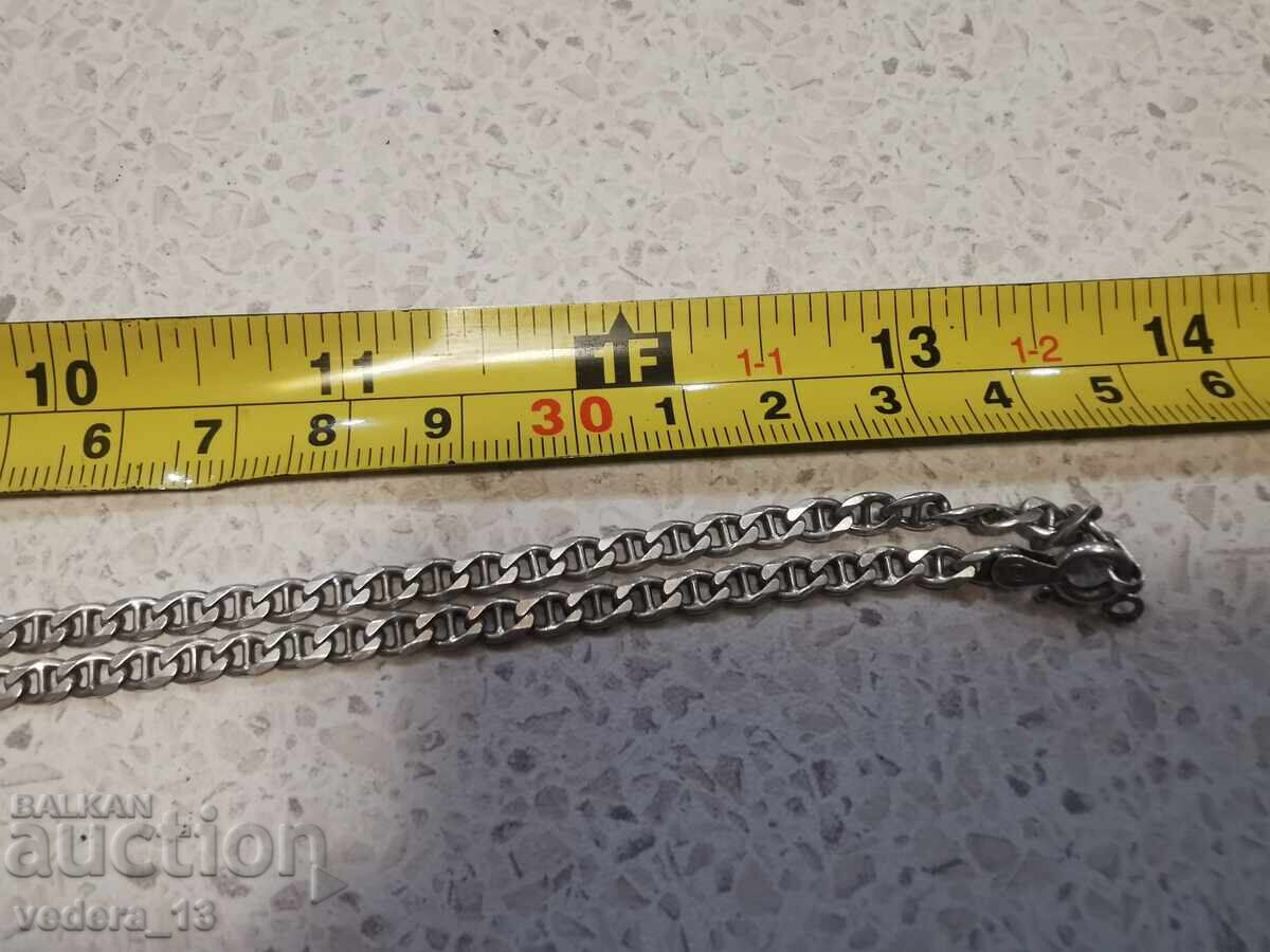 MASSIVE SILVER-925 CHAIN WITH PLATE - 7 MASSIVE SILVER-925 CHAIN WITH PLATE - 7