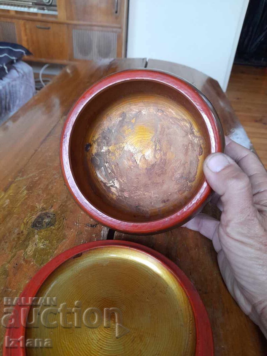 Old wooden box, Khokhloma - 5