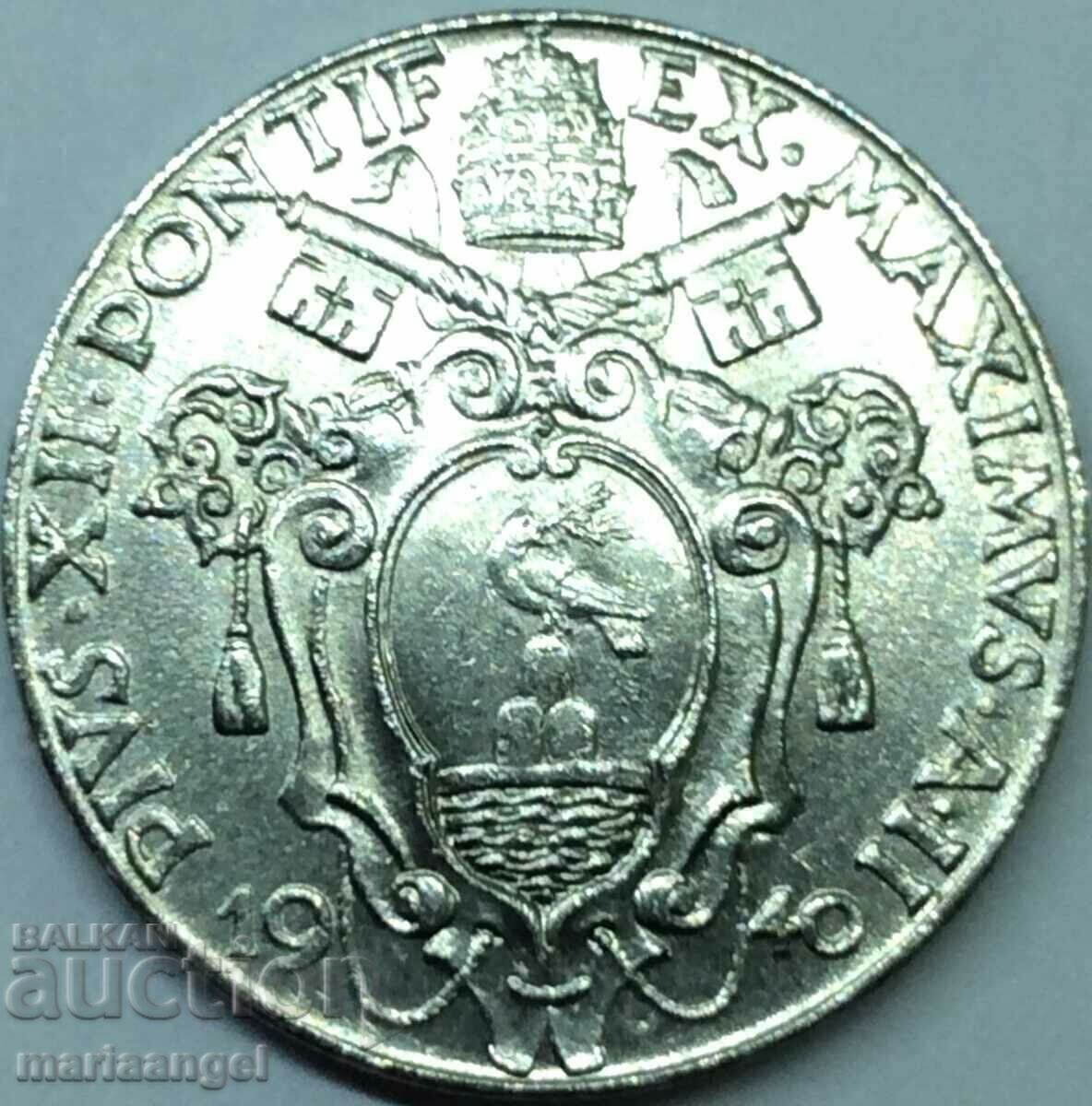 Vatican 50 centesimi 1940 - very rare with price € 10.00 | 19.56 BGN