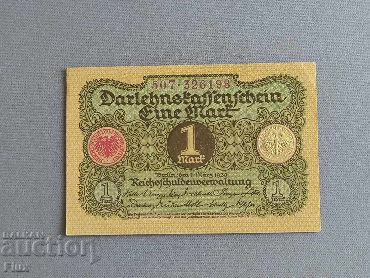 Reich Banknote - Germany - 1 Mark UNC | 1920
