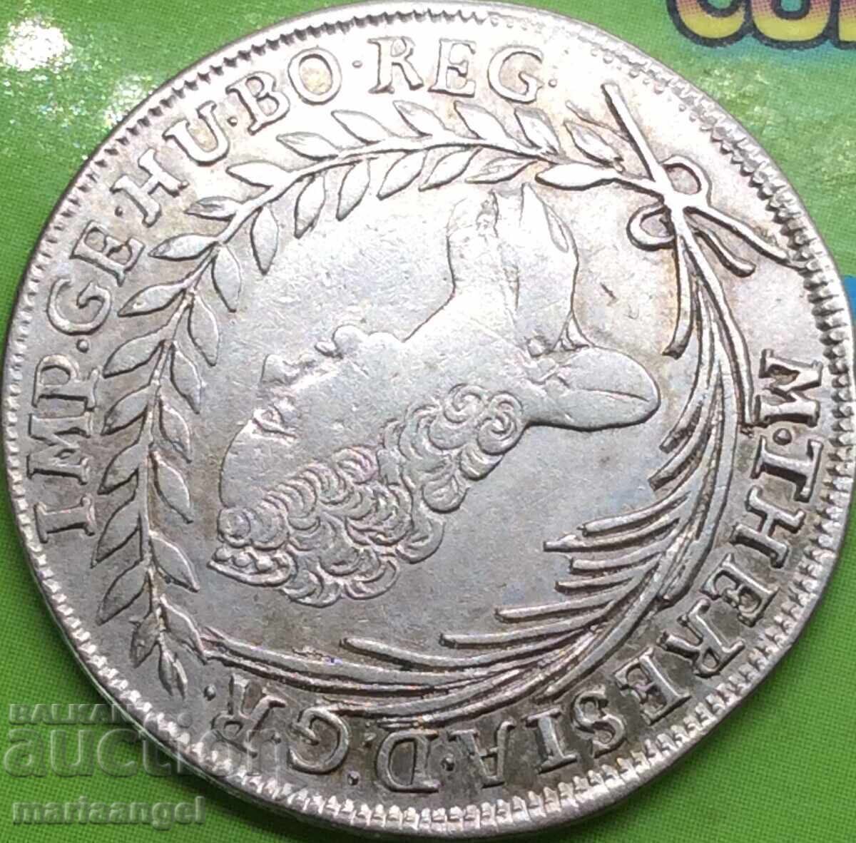 Аукцион 20 кройцера 1764 Унгария Мария Терезия КВ - Кремниц сребро