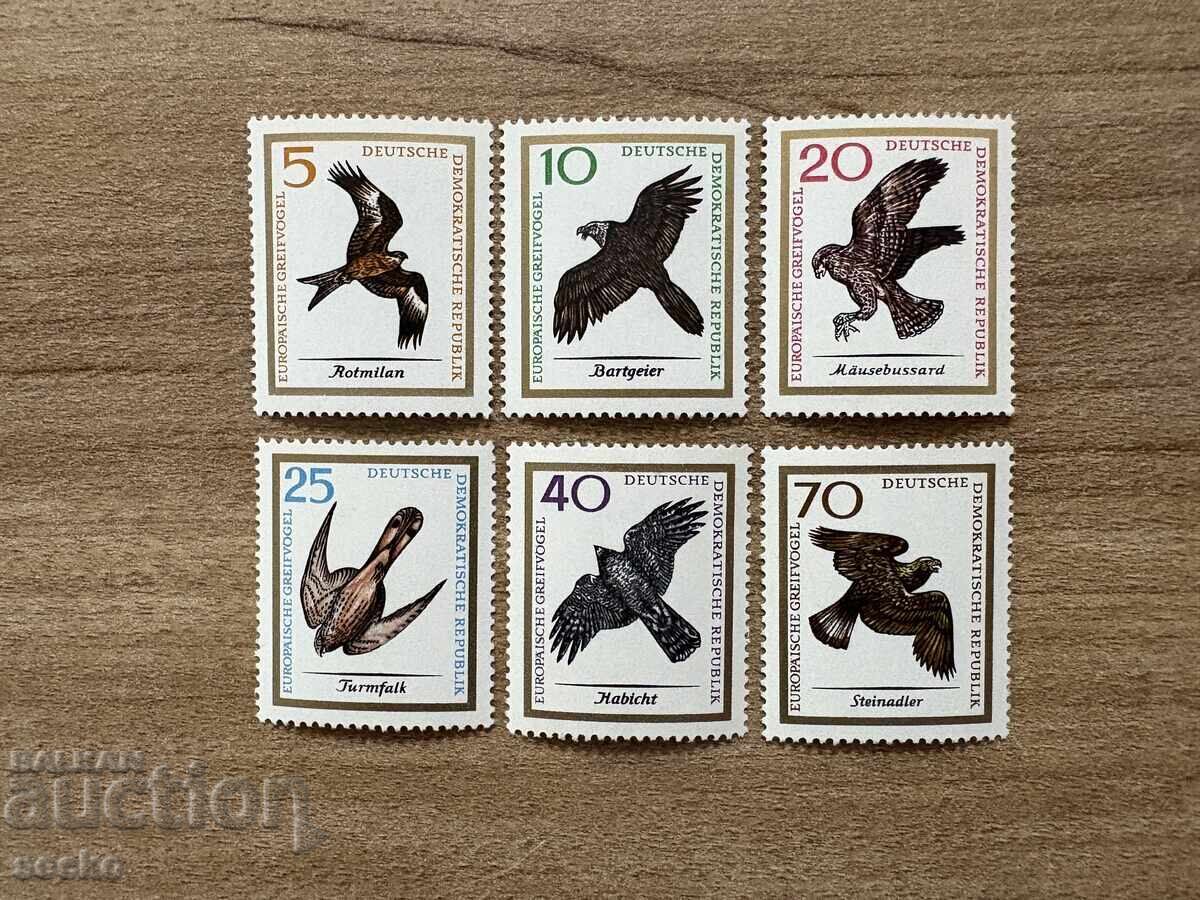 RDG - Păsări răpitoare europene (1965) MNH RDG - Păsări răpitoare europene (1965) MNH