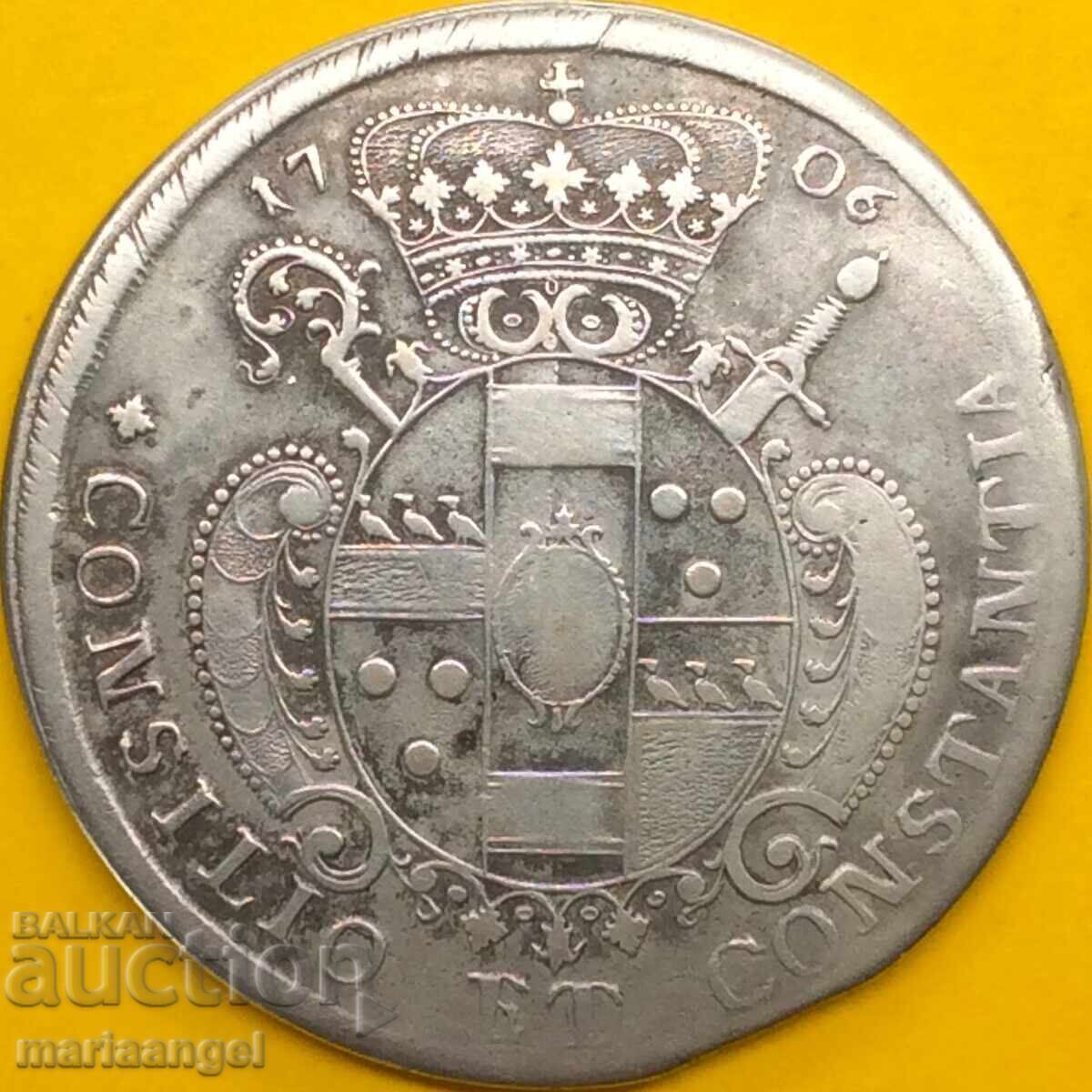 Germany 1 Thaler 1706 Münster 28.14g silver RARE - 6