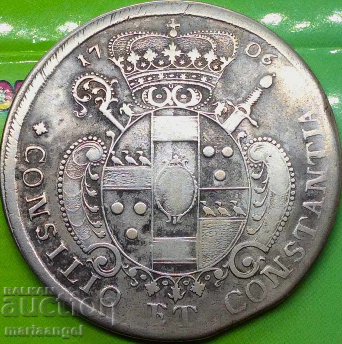 Germany 1 Thaler 1706 Münster 28.14g silver RARE - 7