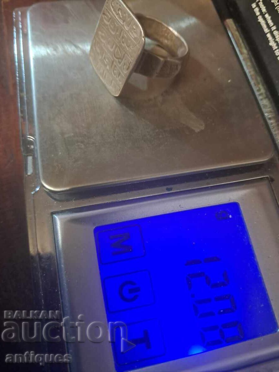 Massive silver Turkish ring - 5 Massive silver Turkish ring - 5