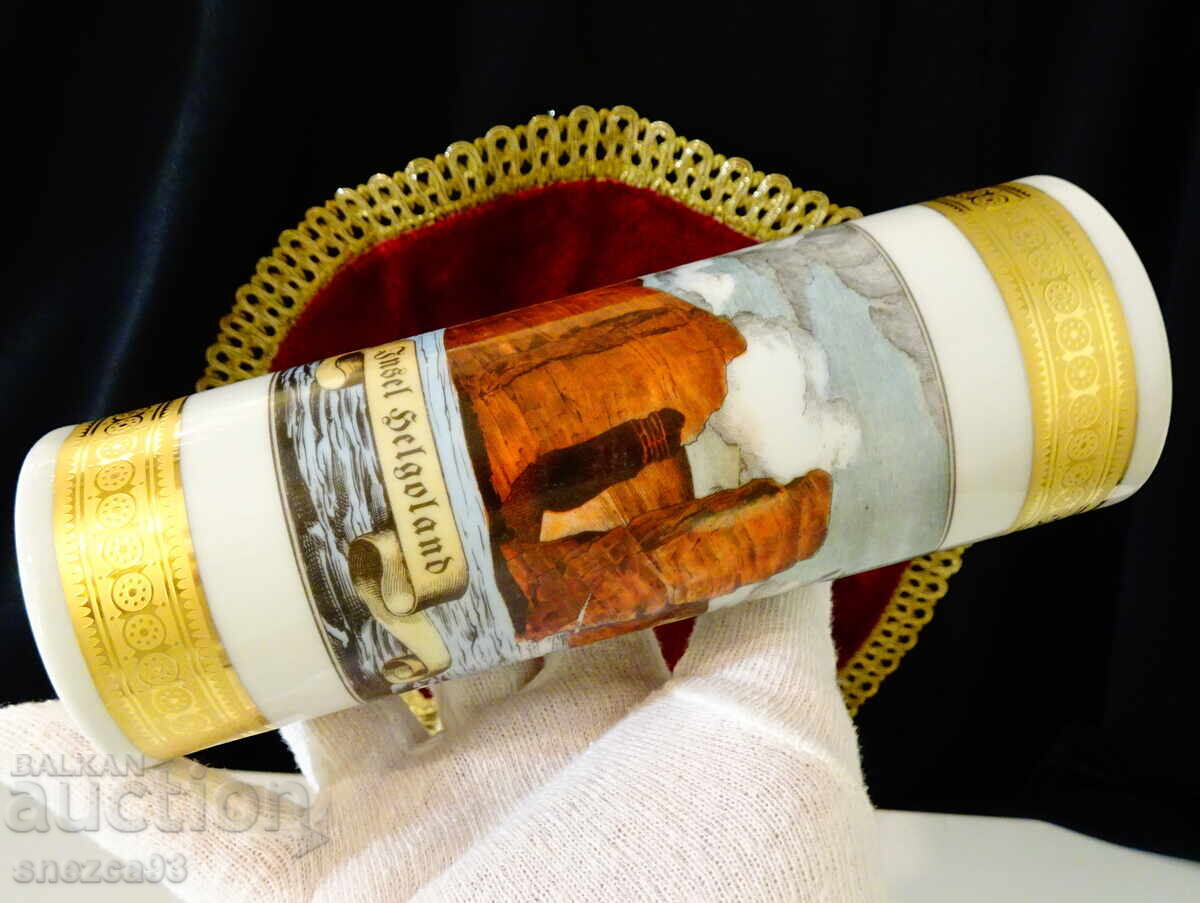 Licitație Vază din porțelan, aur, Navă, Insula Helgoland Licitație Vază din porțelan, aur, Navă, Insula Helgoland