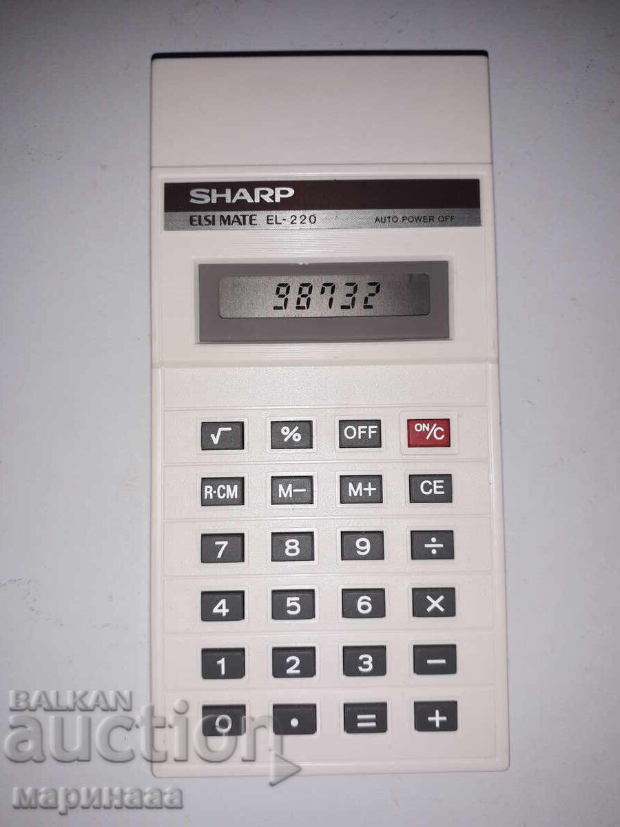 КАЛКУЛАТОР ''SCHARP''. ЯПОНИЯ с цена € 3.00 | 5.87 лв. КАЛКУЛАТОР ''SCHARP''. ЯПОНИЯ с цена € 3.00 | 5.87 лв.