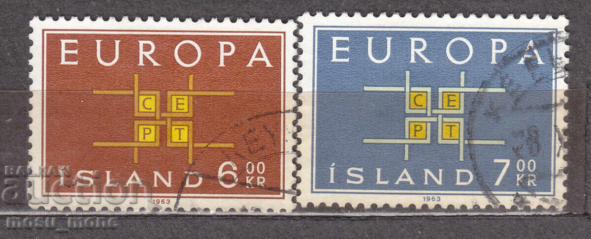 Европа СЕПТ 1963 Исландия