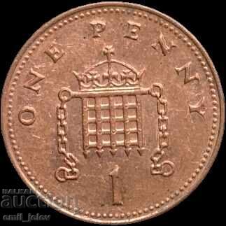 1 пени-Обединено Кралство(United Kingdom 1 penny)2004 год. с цена € 0.10 | 0.20 лв.