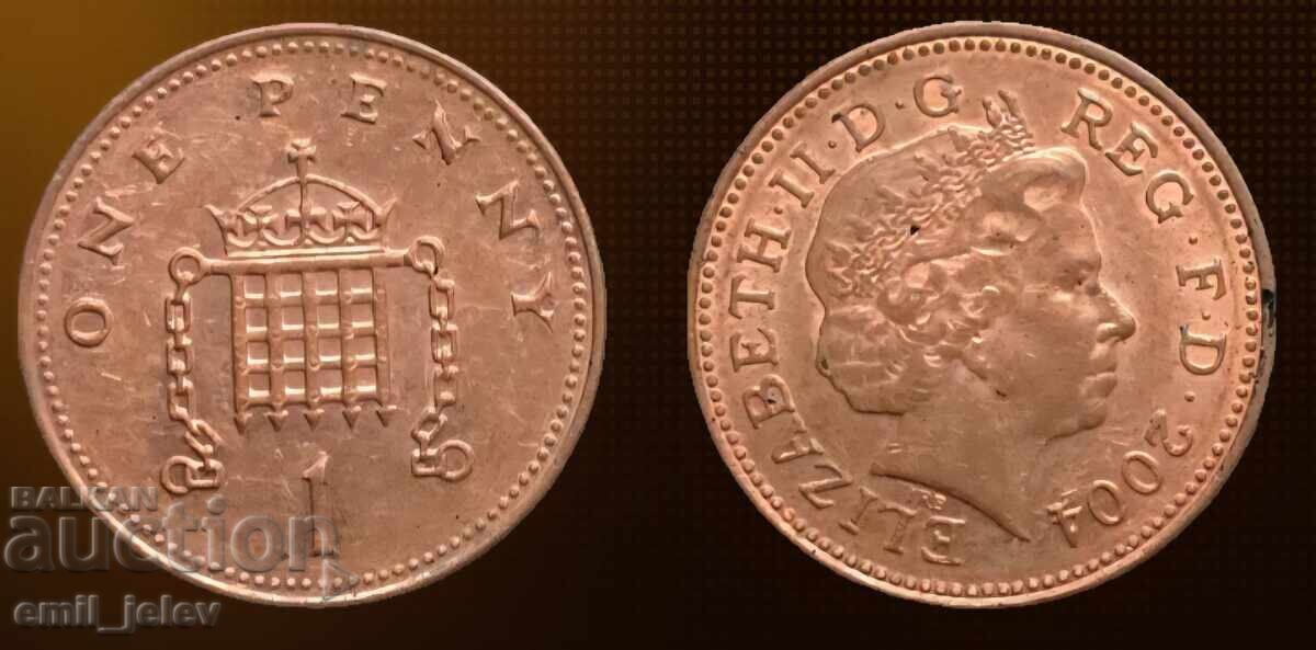 1 пени-Обединено Кралство(United Kingdom 1 penny)2004 год.