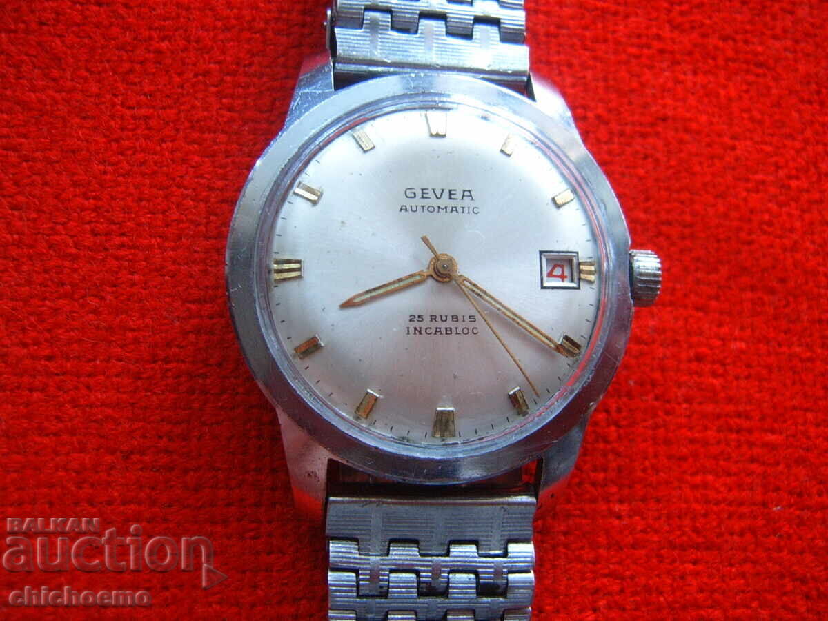 Auction  GEVEA automatic 25 jewels INCABLOC Swiss men's watch