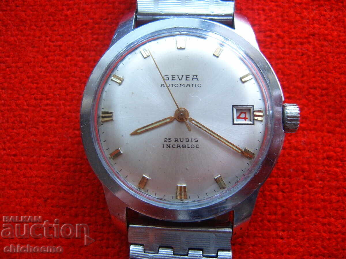 GEVEA automatic 25 jewels INCABLOC Swiss men's watch
