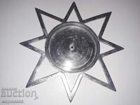 LARGE CANDLEHOLDER. ALUMINUM