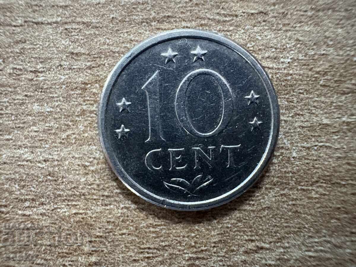 Netherlands Antilles - 10 Cents (1971)