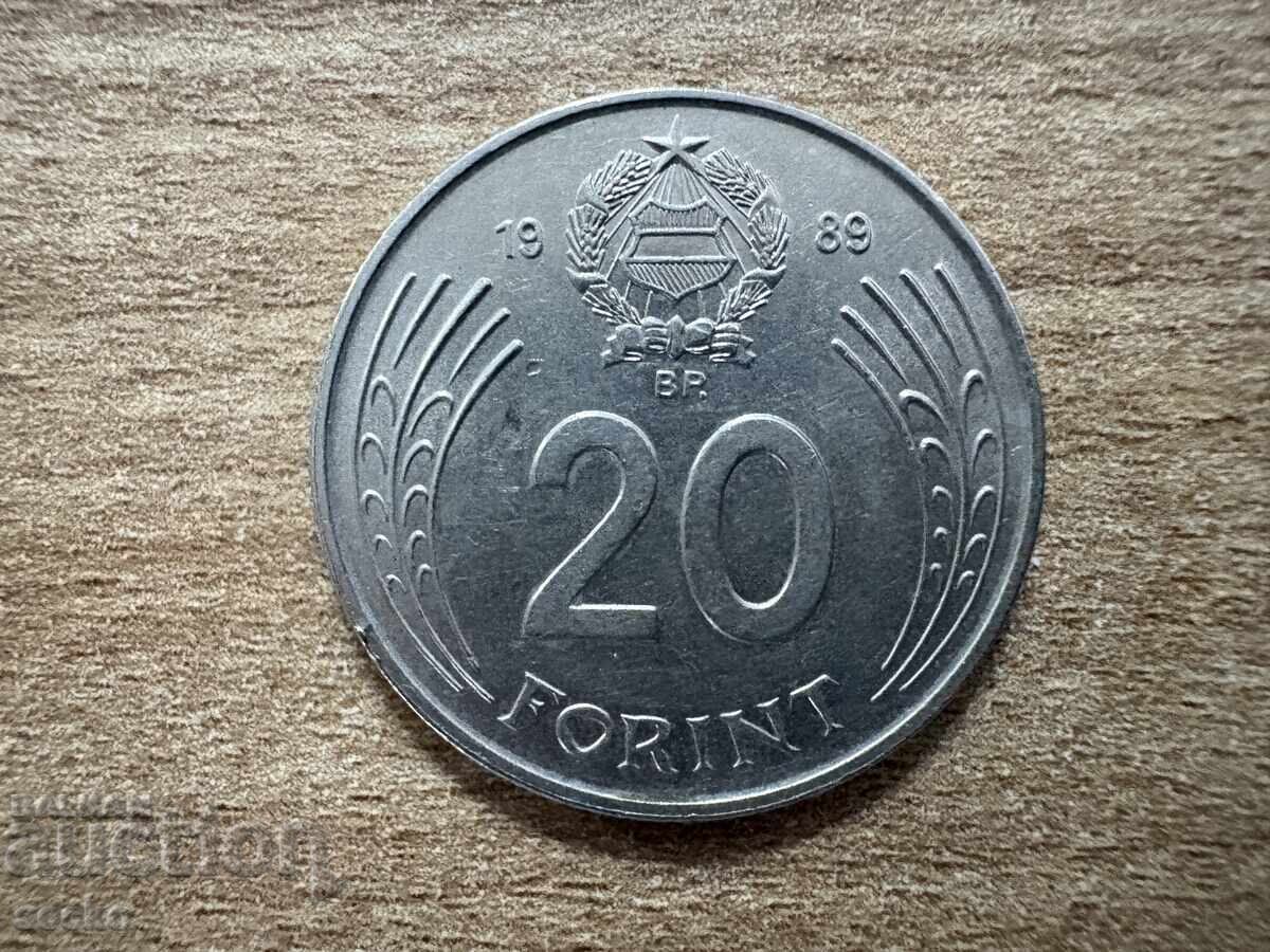 Ουγγαρία - 20 φόριντ (1989) Ουγγαρία - 20 φόριντ (1989)