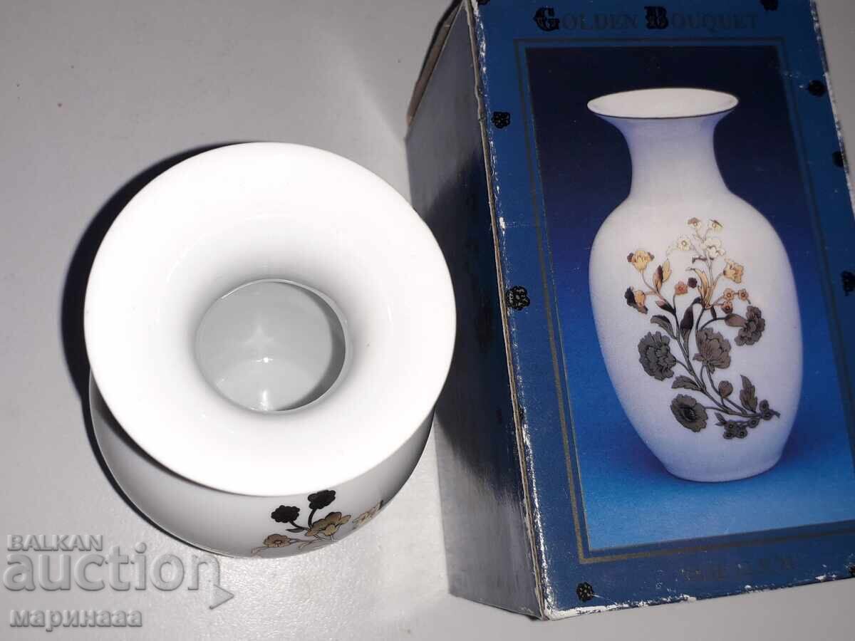 VASE. GOLD PLATING. BOX. GERMANY - 5