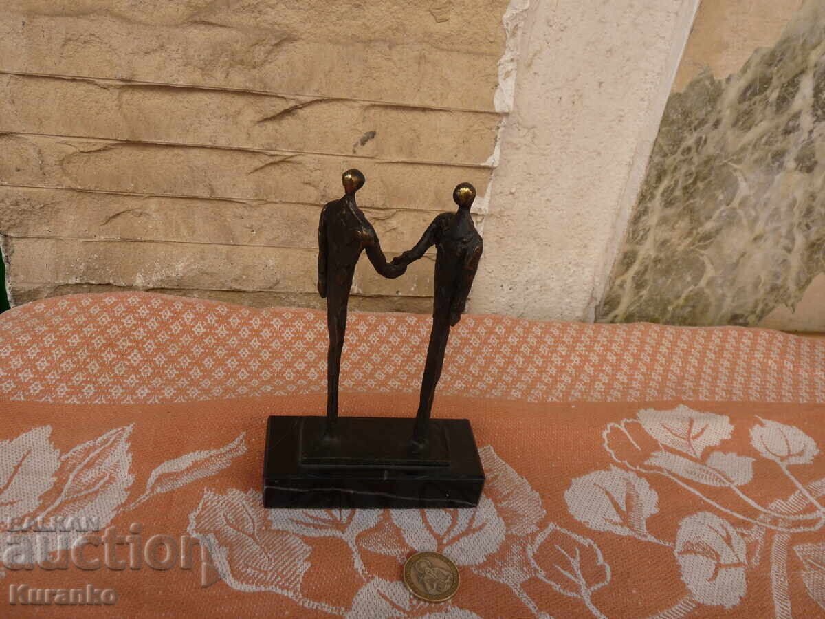 Delivery of Old bronze statuette sculpture 15 cm