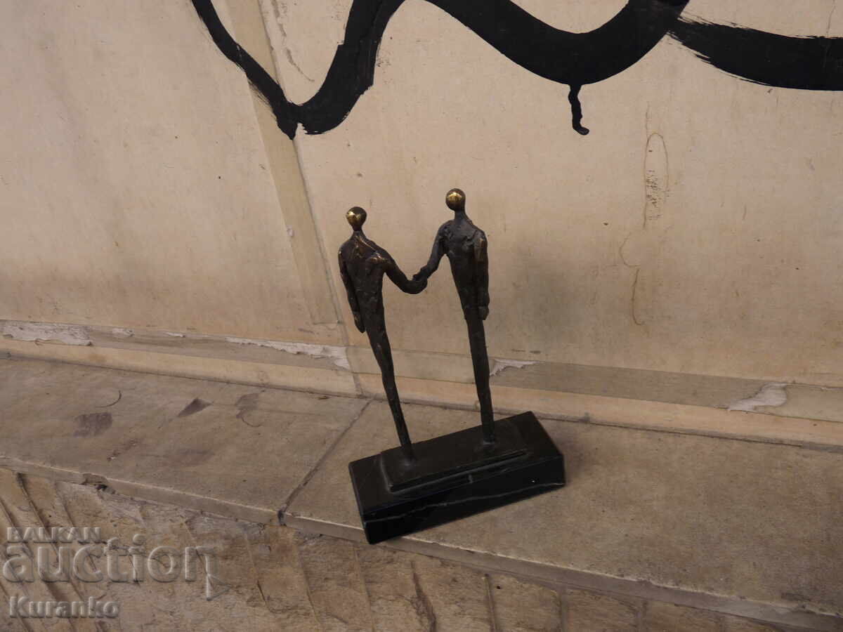 Old bronze statuette sculpture 15 cm - 7